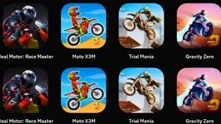 Real Motor: Race Master, Moto X3M, Trial Mania, Gravity Zero