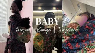 Die richtige Bindetechnik: Baby auf den Rücken tragen im Tragetuch Kanga