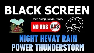 Endless Rainfall in the Dark 10 Hours Relaxing Rain for Sleeping and Focus