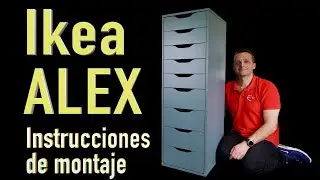 Ikea ALEX Cajonera con 9 cajones Instrucciones de montaje