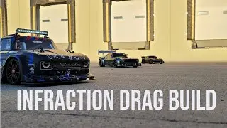 Arrma Infraction drag build, test run, and break down