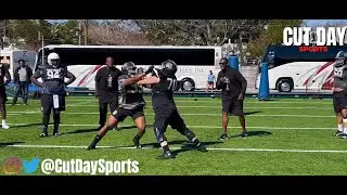 HBCU Legacy Bowl Practice: OL vs DL 1v1s || Team Robinson Day 1