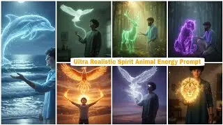 Ultra Realistic Spirit Animal Energy Prompt For Man | Gemini AI Photo Prompt Copy Paste Trending Man