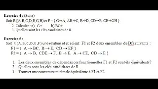 Dépendance fonctionnelle: fermeture d'attributs–clé candidate-couverture-ensemble de Dfs équivalents