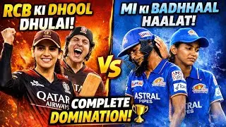 RCB Women Ne MI Ko Dhool Chatai 😱 | WPL Me Power, Passion Aur Perfect Domination! 🏆|MIWvsRCBW 