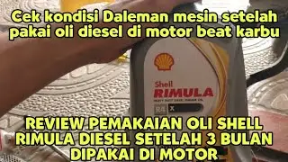 REVIEW PEMAKAIAN OLI DIESEL SHELL RIMULA DI MOTOR BEAT SETELAH 3 BULAN