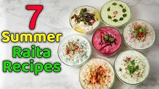 7 Easy & Quick Raita Recipes|Yogurt Raita Recipes|Summer Special Recipes|Su's Food Corner English 4K