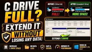 How To Extend C Drive Without Data Loss In Windows 7,8,10