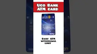 UCO Bank Rupay Platinum Debit Card daily ATM cash withdrawal limit
