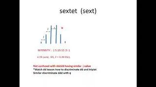 Shift and j value analysis and calculation of sextet  in  nmr part 9