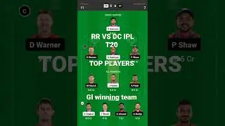 RR VS DC DREAM 11 PREDICTION RR VS DC DREAM 11 TEAM,RR VS DC #IPL2023 #shorts #RR VS DC