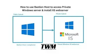 How to create & use Bastion Host (JumpServer) to Access Private Server & Install IIS webserver