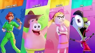 Request:April O'Neil Vs Patrick Vs Helga Vs Zim|Nickelodeon All-Star Brawl
