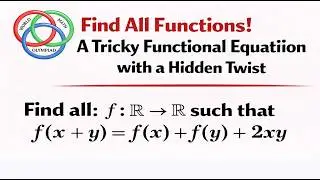 Find All Functions! A Tricky Functional Equation with a Hidden Twist