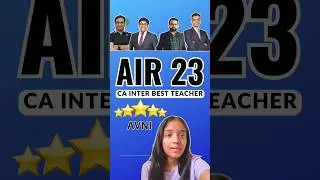 best faculty for CA inter group 2 | CA Classes Review