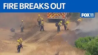 Sepulveda Basin fire breaks out amid triple-digit heat wave in Southern California | FOX 11 LA