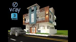 3ds Max Exterior Design Tutorial Vray Rendar setup..