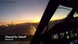 Cockpit View Taxi, Takeoff, Flight, Landing - Roanoke to Chicago O'Hare