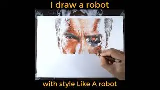 I draw a Robot with style Like a Robot 🤖