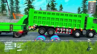 Spintires: Mudrunner | Heavy Truck Heavy Pipe Load Mud Wrestling Match Day178