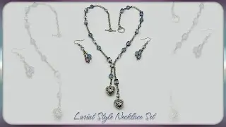 Easy Lariat Style Necklace and Earrings Tutorial