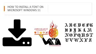 How to Install a Font on Windows #install #font
