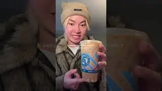Я оцениваю латте с банановым хлебом со льдом на 7/10 🥴🍞🍌