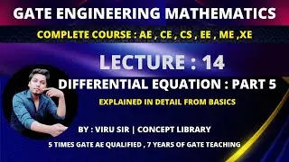 differential equation part 5 | Full course Engineering mathematics for GATE | concept library