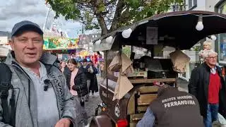 пробуем на ярмарке в Германии запечённые каштаны, Maronen aus dem Backofen