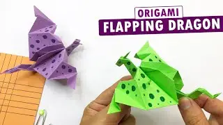 How to Make an Origami Flapping Dragon &ndash; Easy Paper Craft Tutorial (Step by Step)