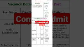 CRPF Paramedical Staff Recruitment 2020 admit card