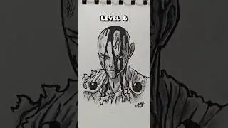 How to draw Saitama in different level #onepiece #saitama #anime #drawing #animeart #animedrawing