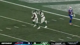 Josh Allen throws a pick to Jordan whitehead #joshallen #nfl #football #jets #bills