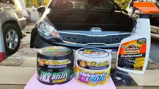 APPLYING BOTNY HYDROPHOBIC WAX ON 2015 KIA RIO EX