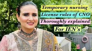 Ontario temporary nursing license explained thoroughly || Navkiran Nursing Classes|| CNO|| RN