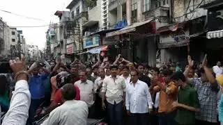 Indore Trader protest for smart road 1