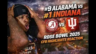 NO WAY BAMA WHAT HAPPENED? | #9 Albama vs #1 Indiana | Rose Bowl 2025 | CRB HIGHLIGHTS REACTION