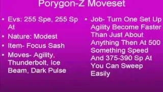 Porygon Z Moveset