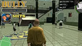 Bully Anniversary Edition Mobile - Testando o Apk Mod 60FPS Gr&aacute;ficos no Ultra Android Gameplay