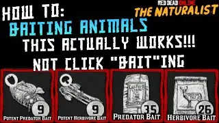 Actually Works! How to: Baiting Animals - Red Dead Online