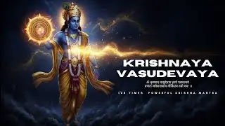 108 Times ॐ कृष्णाय वासुदेवाय | POWERFUL Krishna Mantra for Inner Peace | Listen for a Sound Sleep