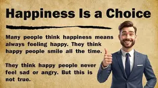 The Truth About Happiness No One Teaches You 🔥 || Improve Your English || Graded Reader ✅