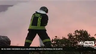18/12/2019 | INCENDIO ALLA VALBRUNA, A FUOCO MATERIALI DI SCARTO