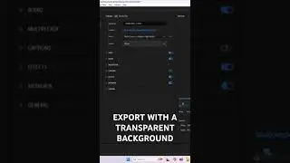 How to export with a transparent background in premiere pro