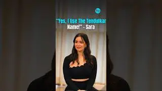 Sara Tendulkar Says: Yes, I Do Use The Tendulkar Name! | Curly Tales #shorts