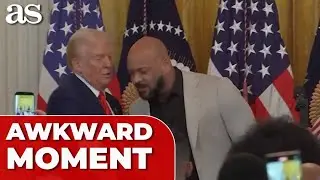 DAVID J. HARRIS JR. tries to hug TRUMP&mdash;It Doesn&rsquo;t Go as Planned