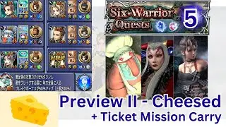 Cheesed Area 5 6 Warrior Quest with Ulti Quina Paine Preview DFFOO