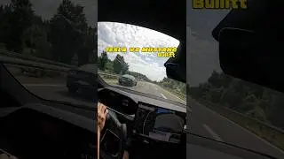 Cheapest Tesla Model S vs Ford Mustang Bullitt acceleration comparison on German autobahn!