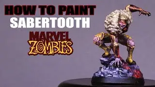 How To paint Zombie Sabertooth - Marvel Zombies