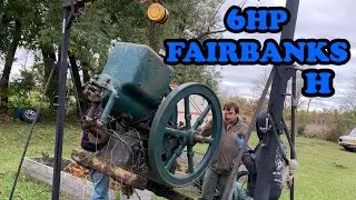 6HP Fairbanks H And 1HP Fairbanks Eclipse Running.  Hit Miss Stationary Engine